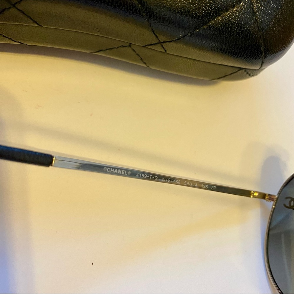 CHANEL AVIATOR SUNGLASSES - Picture 8 of 12